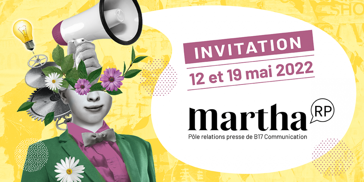 Invitation évènement relations presse à Nantes - Martha RP 