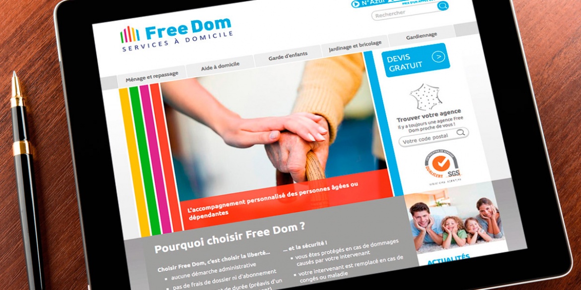 Le site internet de Free Dom