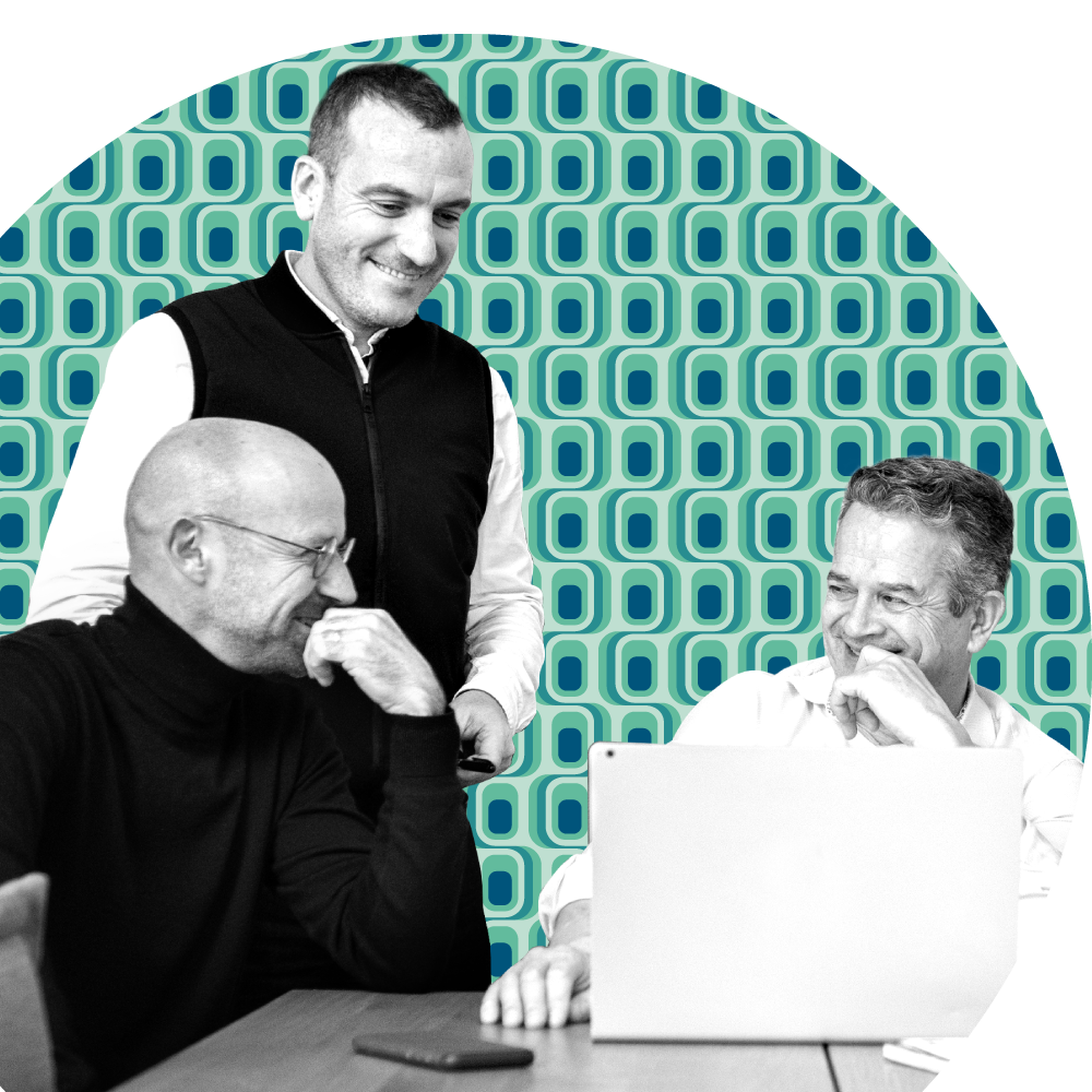 Arnaud, Yannick et Jean-Charles, membres de l'équipe B17 Communication